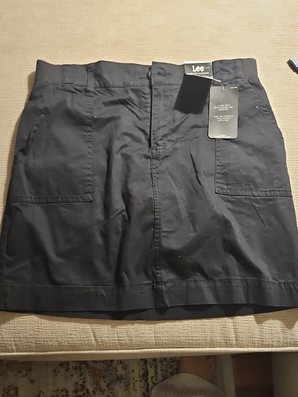 Lee Women's Black Utility Skirt Size 10M